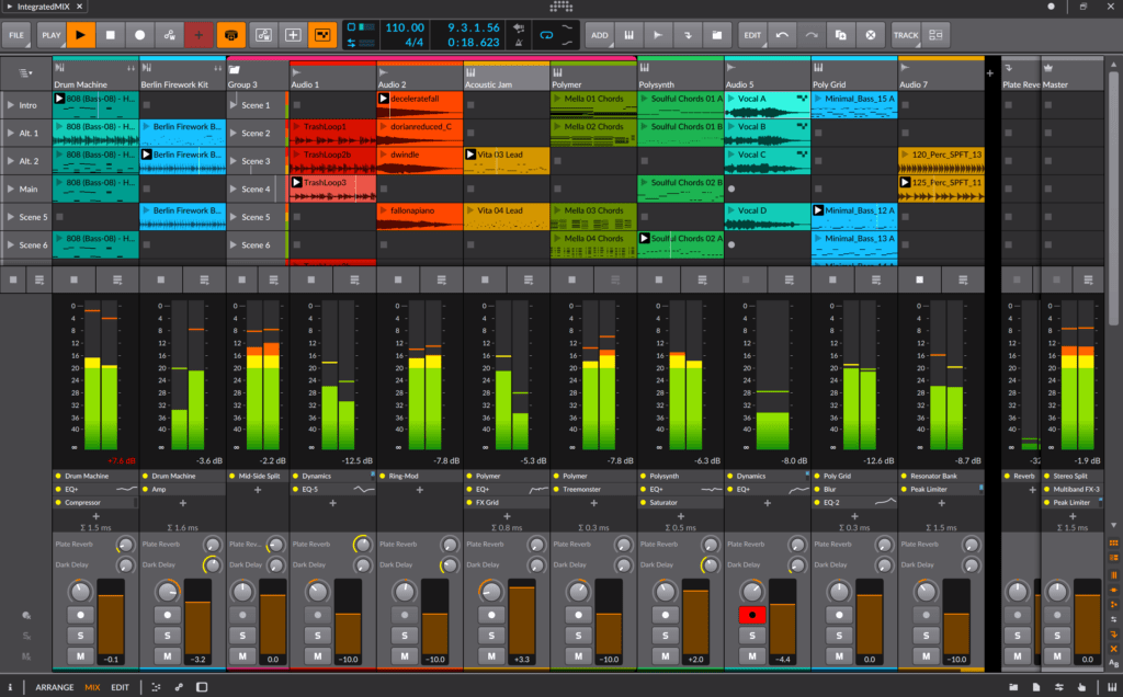 Bitwig Studio INTERFACE