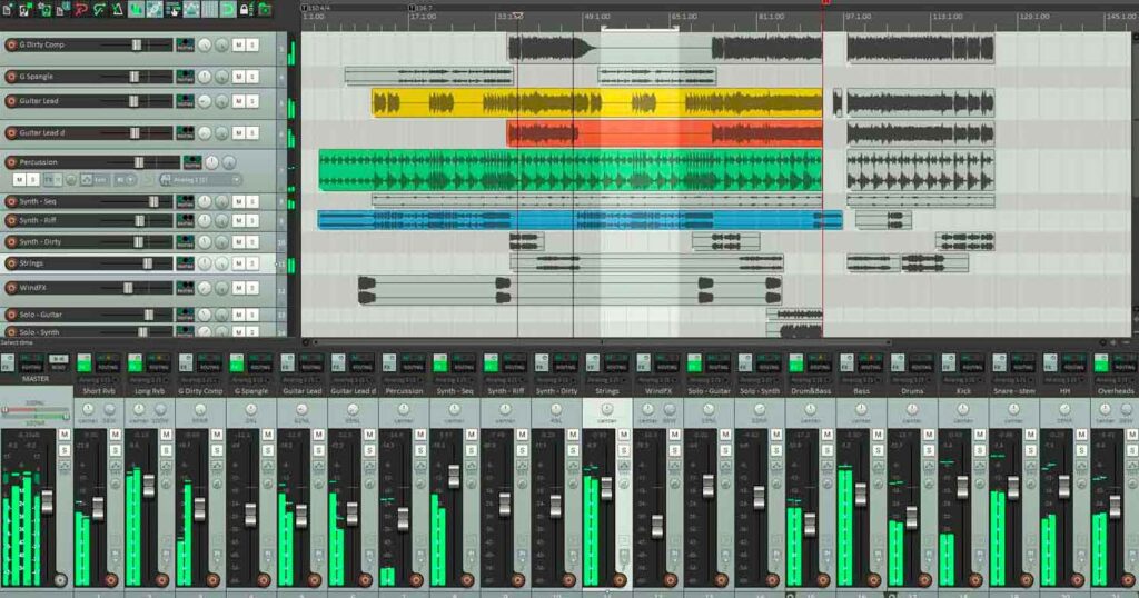 REAPER DAW INTERFACE