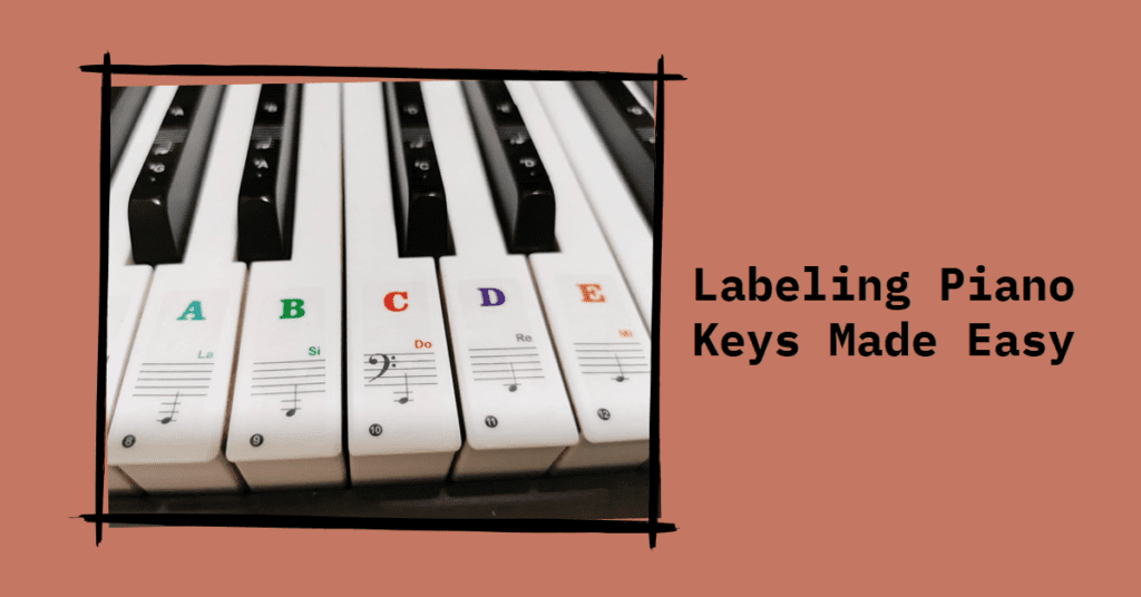How to Label Piano Keys?